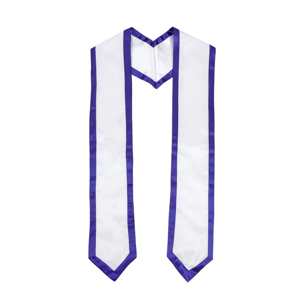 7635 Graduation Honor Stole Classic End with Trim for Unisex Adult 72
